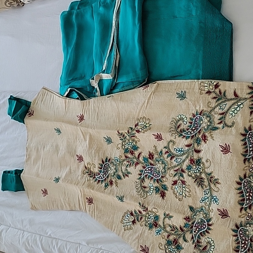 Indian suit with salwar and dupatta